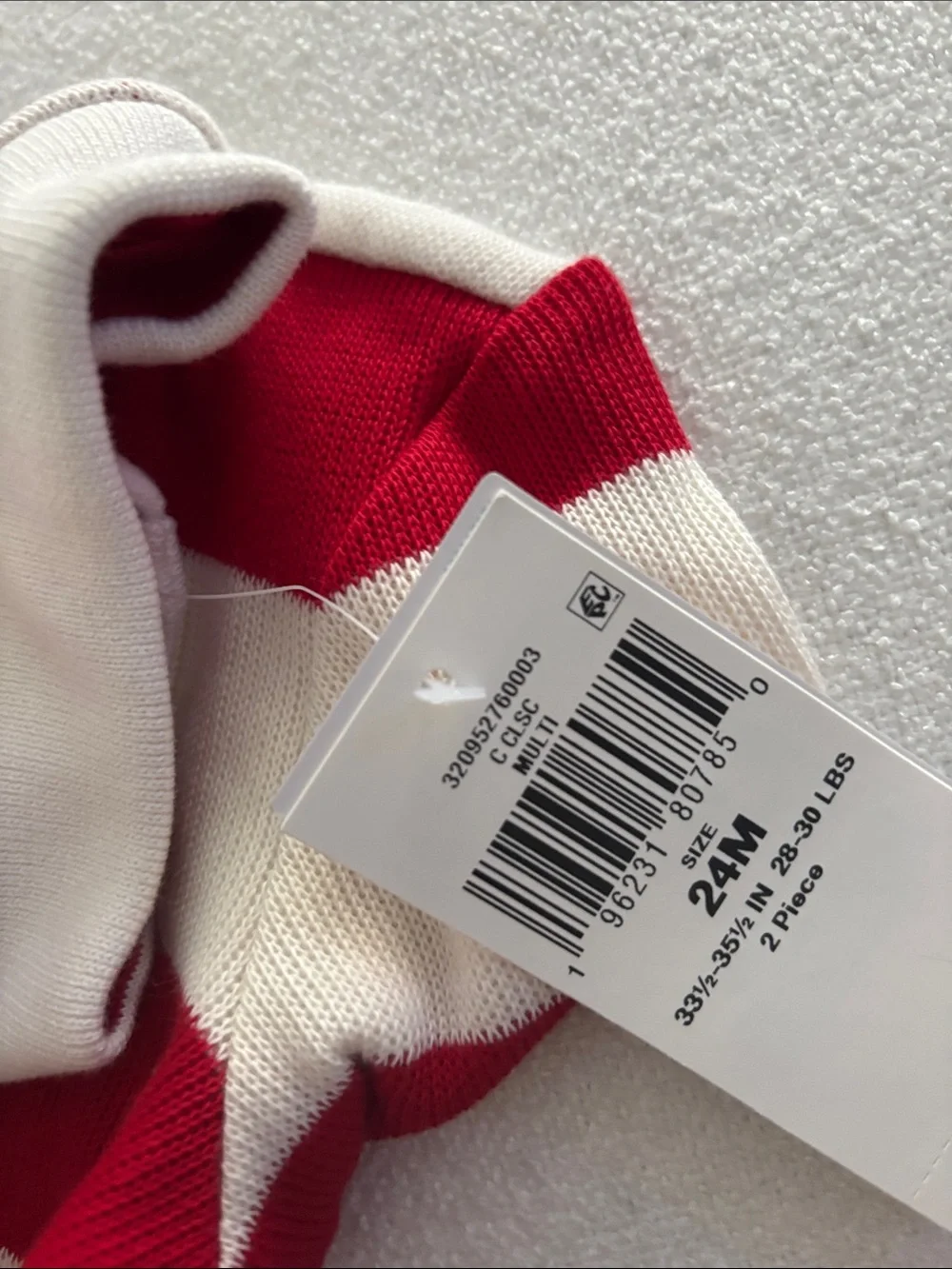 Ralph Lauren Kids Red & White Striped Rugby Polo